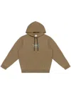 Marcelo Burlon County Of Milan Vintage Logo Cotton Hoodie In Brown