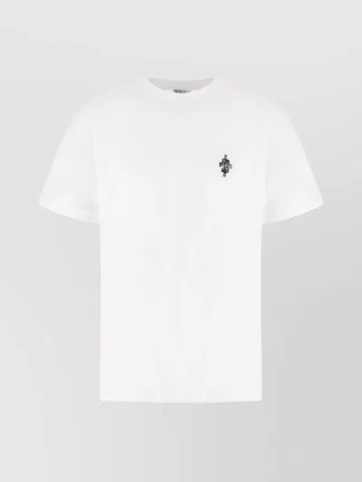 Marcelo Burlon County Of Milan Vintage Logo Print Stretch T-shirt In White
