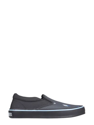 Marcelo Burlon County Of Milan Vulcanized Slip-on In Black