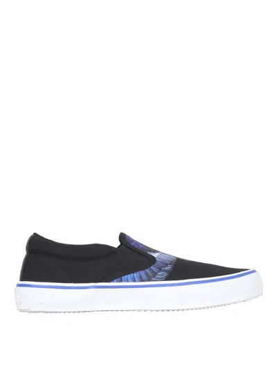 Marcelo Burlon County Of Milan Vulcanized Slip-ons In Black