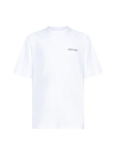 MARCELO BURLON COUNTY OF MILAN WHITE TEMPERA CROSS T-SHIRT