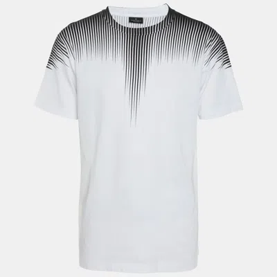 Pre-owned Marcelo Burlon County Of Milan White/black Cotton T-shirt S