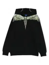 Marcelo Burlon County Of Milan Wing-print Hoodie In Black