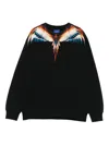 Marcelo Burlon County Of Milan Wing-print Sweatshirt In Black