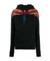 Marcelo Burlon County Of Milan Wing Printed Sweater In Black