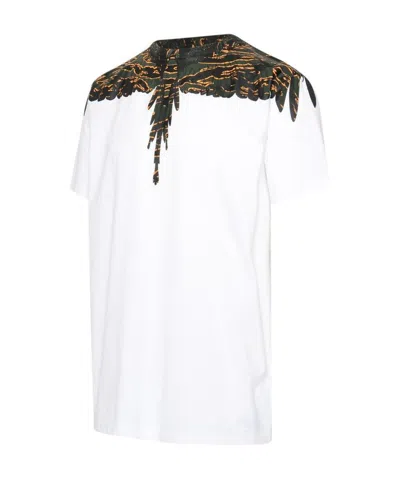 Marcelo Burlon County Of Milan Wings Camouflage-print T-shirt In Green