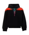 Marcelo Burlon County Of Milan Wings Logo-print Hoodie In Black