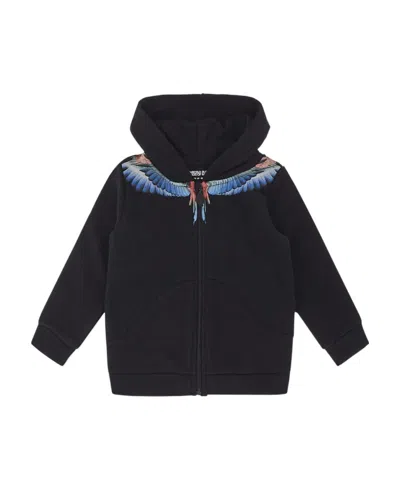 Marcelo Burlon County Of Milan Wings-print Hoodie In Black