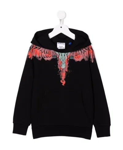 Marcelo Burlon County Of Milan Wings-print Hoodie In Black