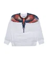 Marcelo Burlon County Of Milan Wings-print Organic-cotton Sweatshirt In White