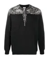 Marcelo Burlon County Of Milan Wings Print Sweatshirt In Black