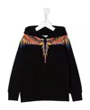 Marcelo Burlon County Of Milan Wings-print Zip-fastening Hoodie In Black