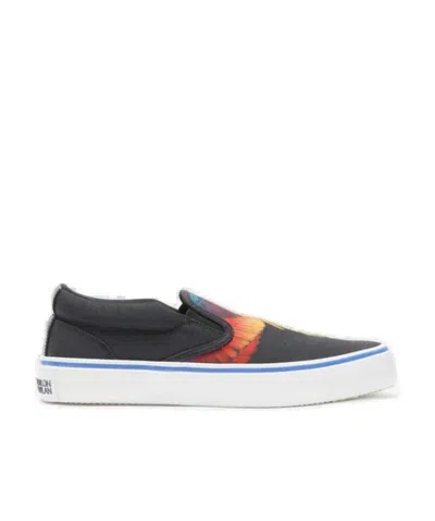 MARCELO BURLON COUNTY OF MILAN MARCELO BURLON COUNTY OF MILAN WINGS PRINTED SLIP-ON SNEAKERS