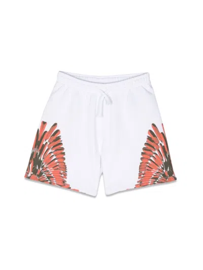 Marcelo Burlon County Of Milan Mini Wings Sweatshorts For Boys In White