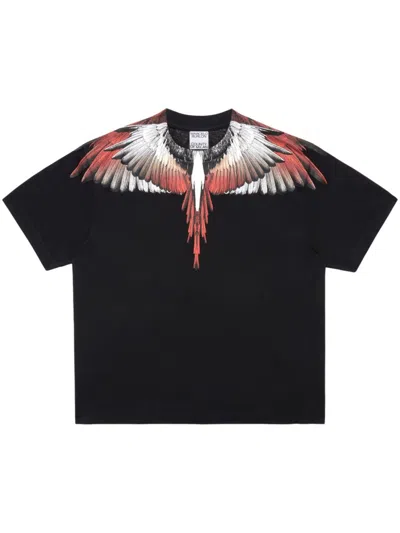 Marcelo Burlon County Of Milan 'wings' T-shirt In Black  
