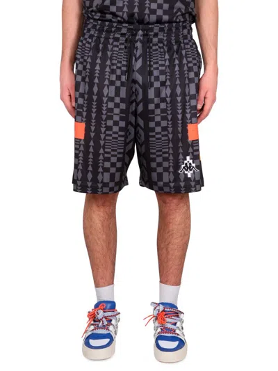MARCELO BURLON COUNTY OF MILAN MARCELO BURLON COUNTY OF MILAN X KAPPA BERMUDA SHORTS