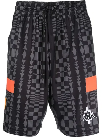 MARCELO BURLON COUNTY OF MILAN XKAPPA LOGO-PATCH SHORTS