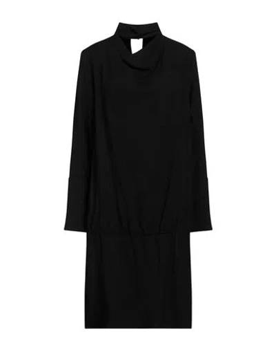 March 23 Woman Midi Dress Black Size 2 Cotton, Polyamide
