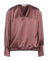 March 23 Woman Top Cocoa Size 2 Polyester In Brown