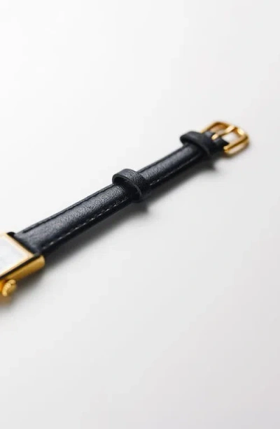 March Hare Watches The Kimsey Calfskin Leather Watch Strap In Green