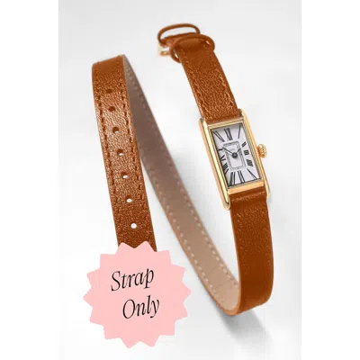 March Hare Watches The Kimsey "double Wrap" Calfskin Leather Watch Strap