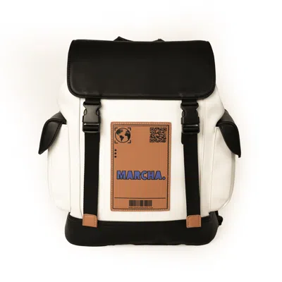 Marcha Women's  Backpack – White & Black