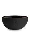Marchanta Vasija Black Clay Candle Holder In Gray