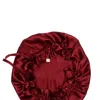 Marche' Du Luxe Women's Pure Mulberry Silk Double Layered Adjustable Cap Burgundy In Red