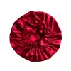 Marche' Du Luxe Women's Pure Silk Double Layer Long Tie Cap Wine Red In Red