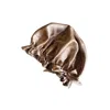 Marche' Du Luxe Women's Gold Pure Silk Double Layer Long Tie Cap Champagne In Gold