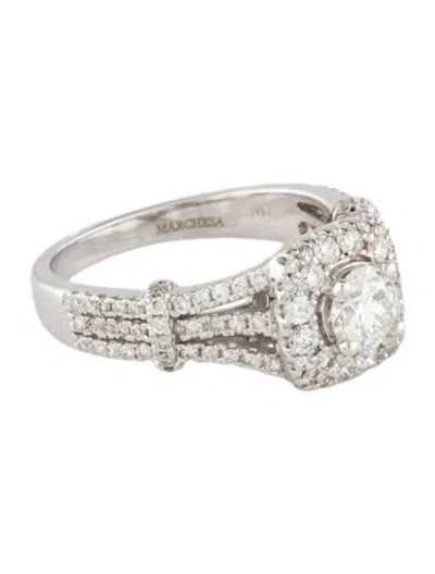 Pre-owned Marchesa 1.27ctw Diamond Engagement Ring In Multi