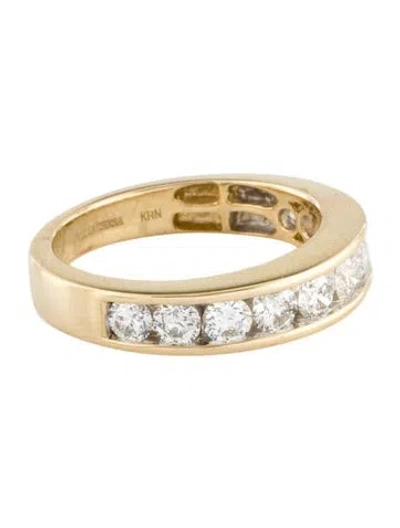 Pre-owned Marchesa 14k 1.26ctw Diamond Band Ring In Multi