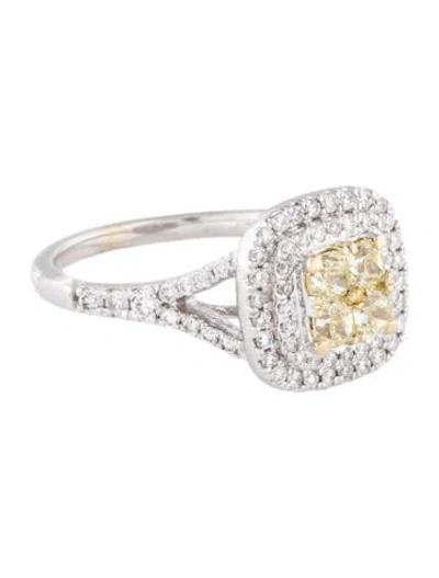 Pre-owned Marchesa 14k 1.33ctw Diamond Engagement Ring In Multi