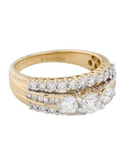 Pre-owned Marchesa 14k 1.50ctw Diamond Cocktail Ring In Multi