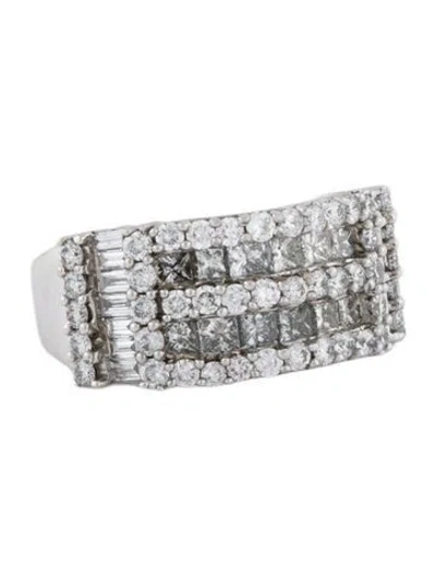 Pre-owned Marchesa 14k 1.77ctw Diamond Band Ring In Multi