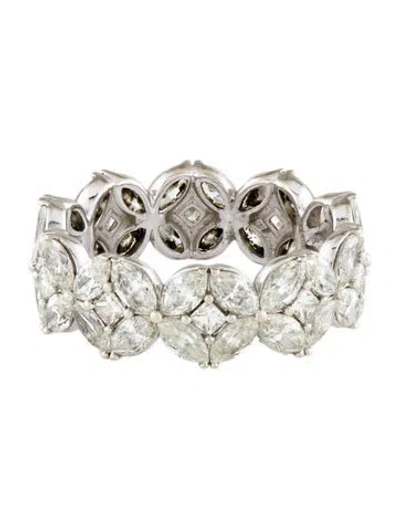 Pre-owned Marchesa 14k 4.00ctw Diamond Eternity Band Ring In Multi