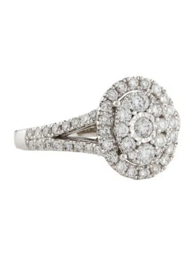 Pre-owned Marchesa 14k Diamond Cocktail Ring In Multi
