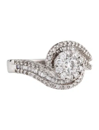 Pre-owned Marchesa 14k Diamond Cocktail Ring In Multi