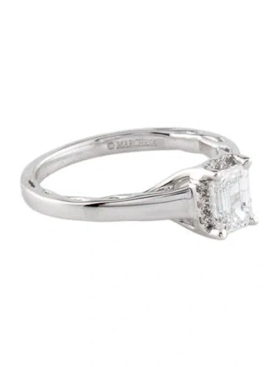 Pre-owned Marchesa 14k Diamond Engagement Ring In Multi