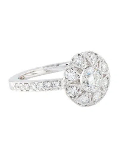 Pre-owned Marchesa 18k 1.03ctw Diamond Cocktail Ring In Multi