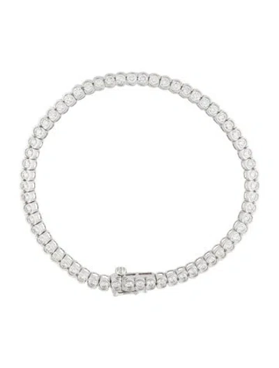 Pre-owned Marchesa 4.00ctw Diamond Tennis Bracelet, 7" In Multi