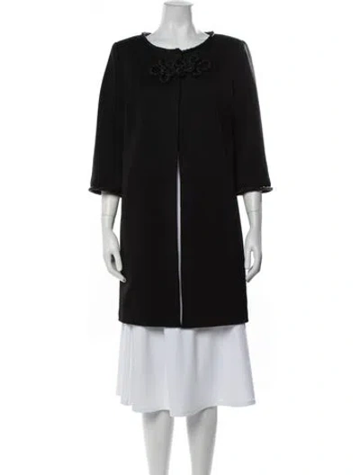 Pre-owned Marchesa Acetate Long Dress In Black
