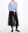 Marchesa Athleisure Anne Wrap Sweater In Multi