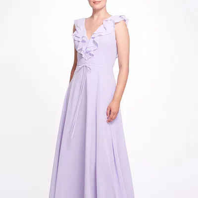 Marchesa Bridesmaids Desio Dress In Purple