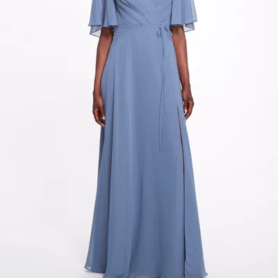 Marchesa Bridesmaids Rome Gown In Blue