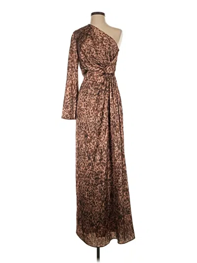 Pre-owned Marchesa Cocktail Dress In Brown