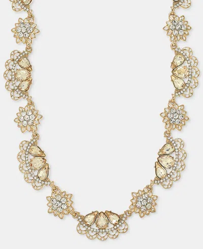 Marchesa Crystal Antique Dynamic Collar Necklace, 16" + 3" Extender In Gold