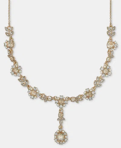 Marchesa Crystal Gold-tone Y-neck Necklace