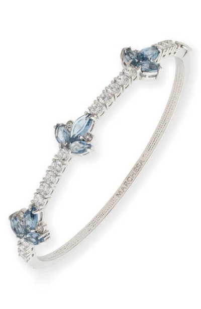 Marchesa Cubic Zirconia Bangle In Blue