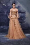 MARCHESA EMBELLISHED BALL GOWN